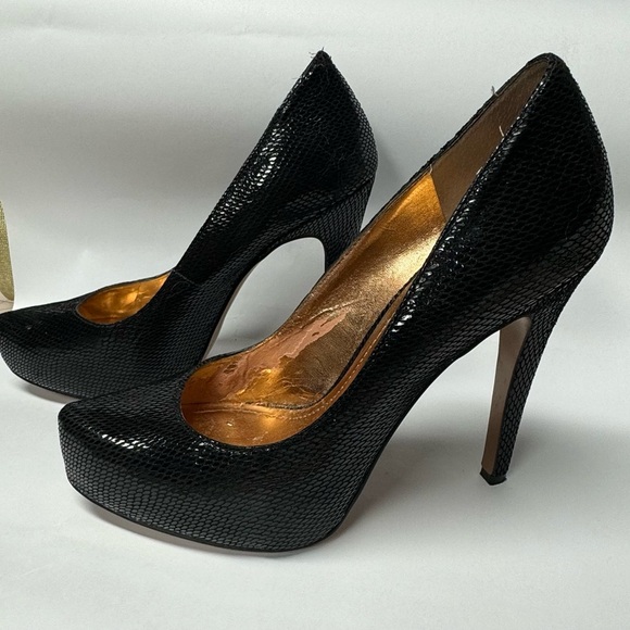 Black platforms high heels BCBG generation 7B/37 - Picture 8 of 14